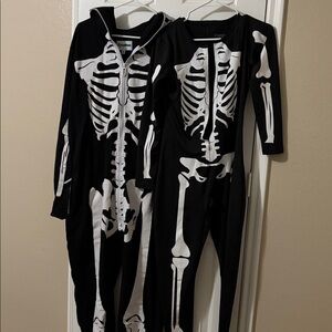 Tipsy Elves Black Skeleton Onesies - SOLD AS A SET!!!!!!!